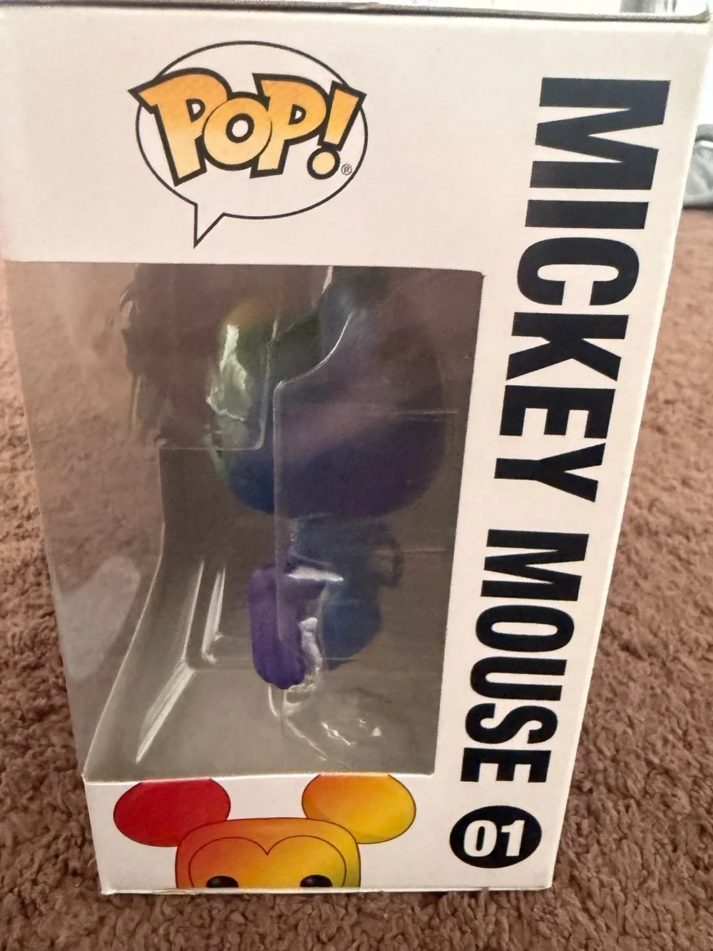 Disney POP! Rainbow Mickey Mouse Vinyl Figure New in Box